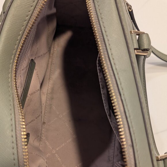 Michael Kors Ayden Dome Satchel Handbag Crossbody Sage Green - Picture 3 of 3